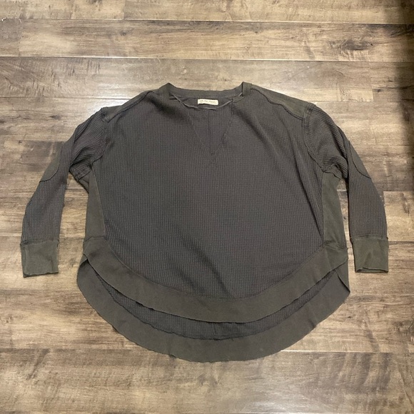We The Free Thermal Waffle Knit Top Small - Picture 1 of 4